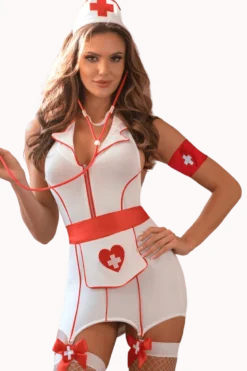 4tlg. Krankenschwester Kostüm