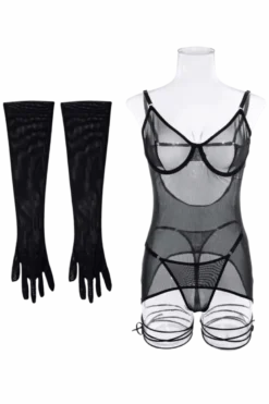 4tlg. Negligee-Set