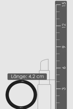 3tlg. Penisring-Set aus Silikon - Ø 3,2/4,2/5cm