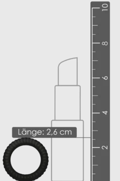 3tlg. Penisring-Set mit Rillen - Ø 2,6/3/3,5cm