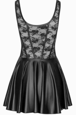 Träger-Minikleid schwarz
