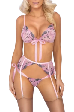 Verspieltes Dessous Set - 3tlg.