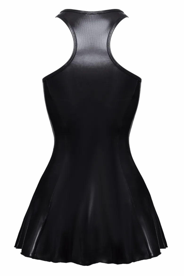 Wetlook Minikleid schwarz