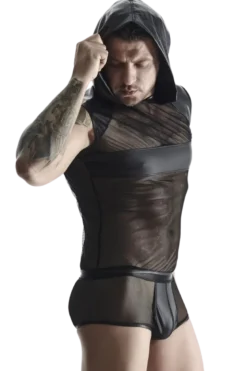 Wetlook Netz Kapuzenshirt